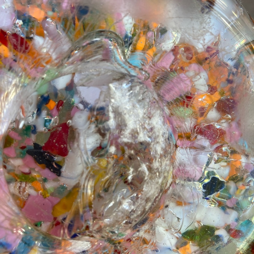 Colorful Huge Magnum Glass Sphere Paperweight with Stand - Picture 12 of 15